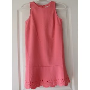 LOFT coral shift dress